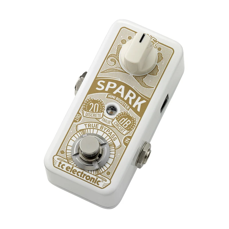 TC Electronic Spark Mini Booster Guitar Effect Pedal ultra-compact booster pedal with PrimeTime switching and all-analog design