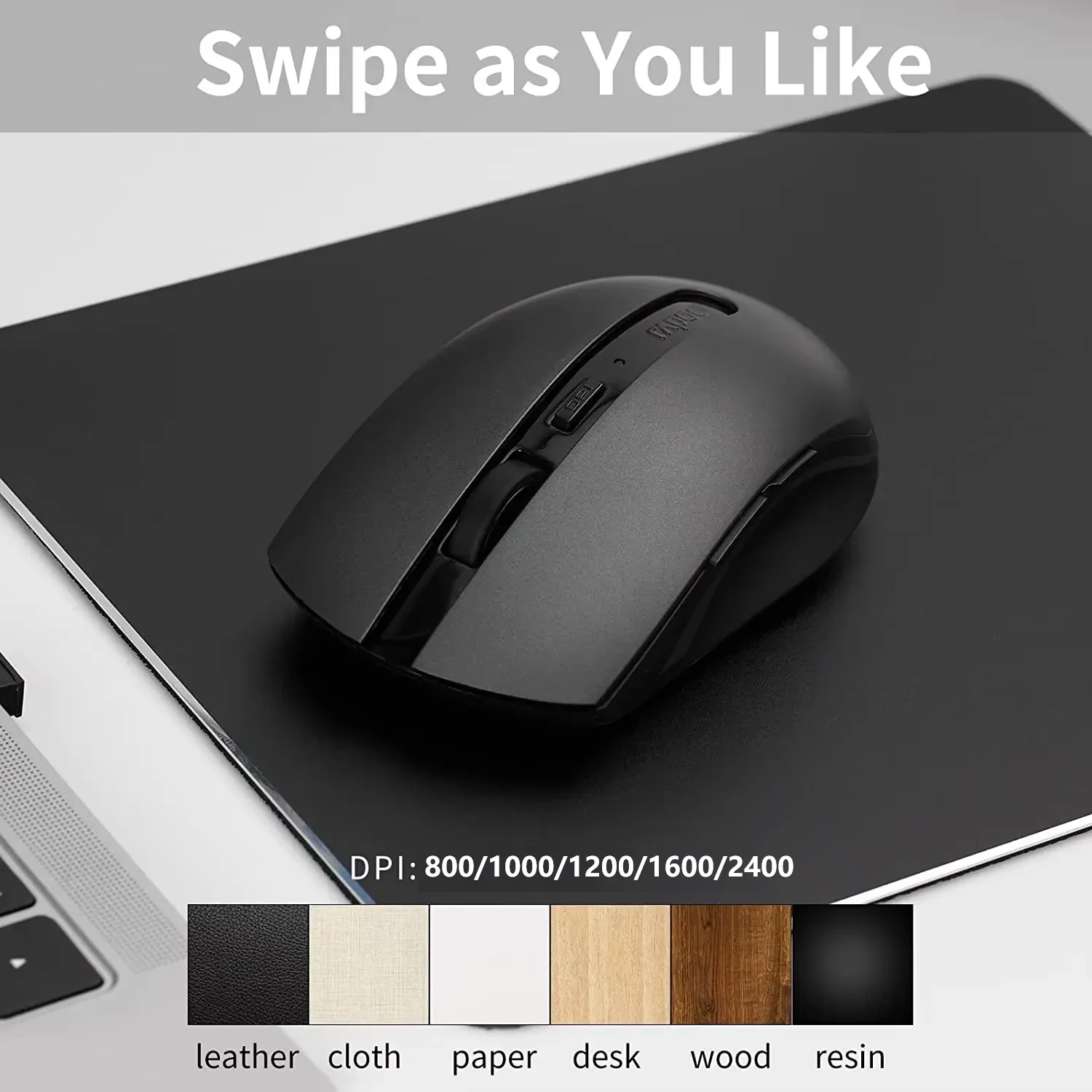 RAPOO M350G Multi-Mode 2.4G Wireless and Bluetooth 4.0/5.0 Wireless Mouse 2400 DPI Ergonomic Silent Mouse for Computer PC Laptop