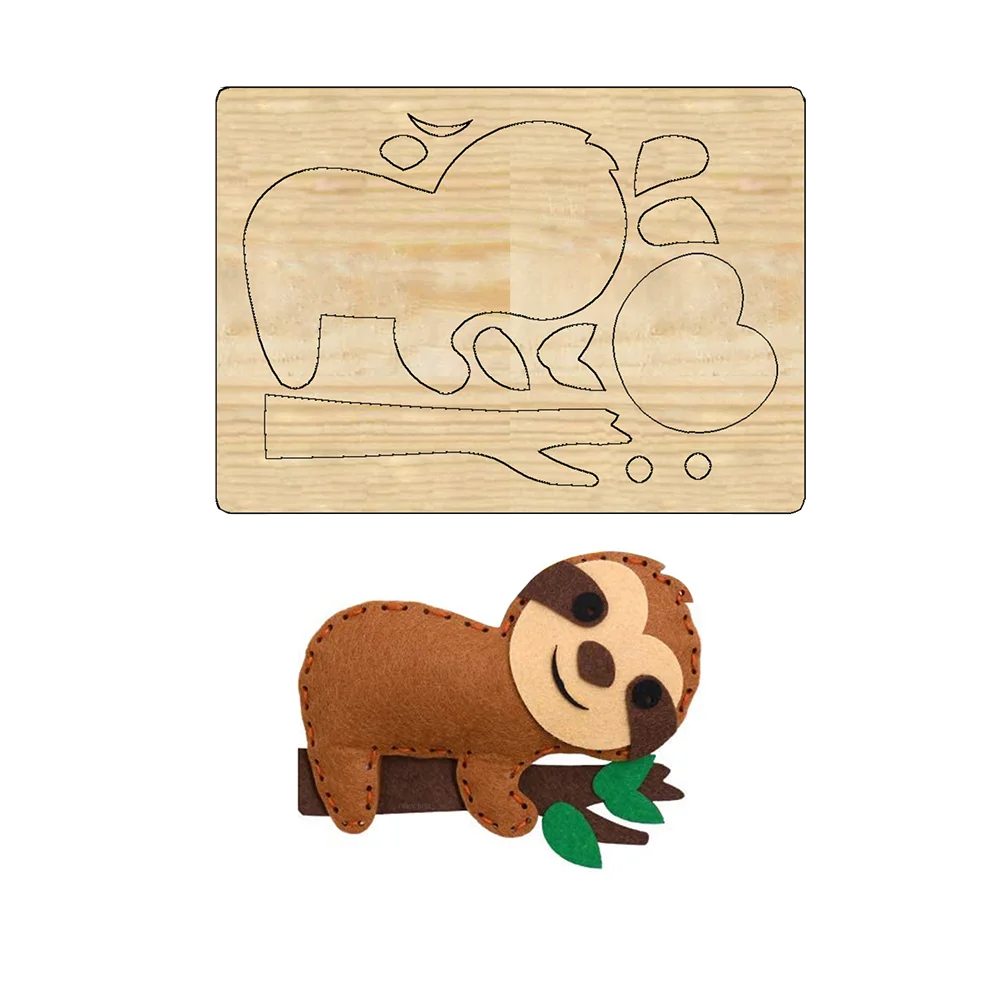 2021 New Funny Sloth Wooden Cutting Dies  DIY Scrapbooking Decoration Cutter Mold