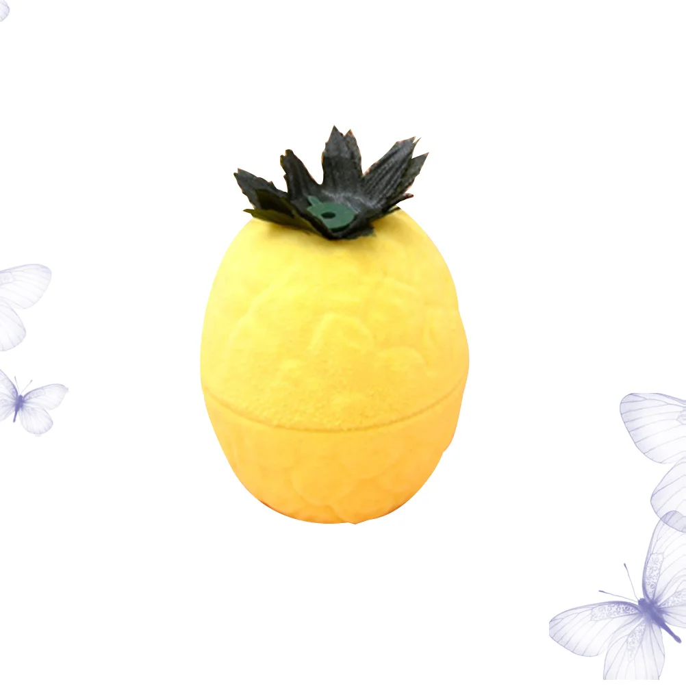 

Pineapple Shape Jewelry Case Durable Practical Ring Storage Box Portable Exquisite Fashion Jewelry Box for Women