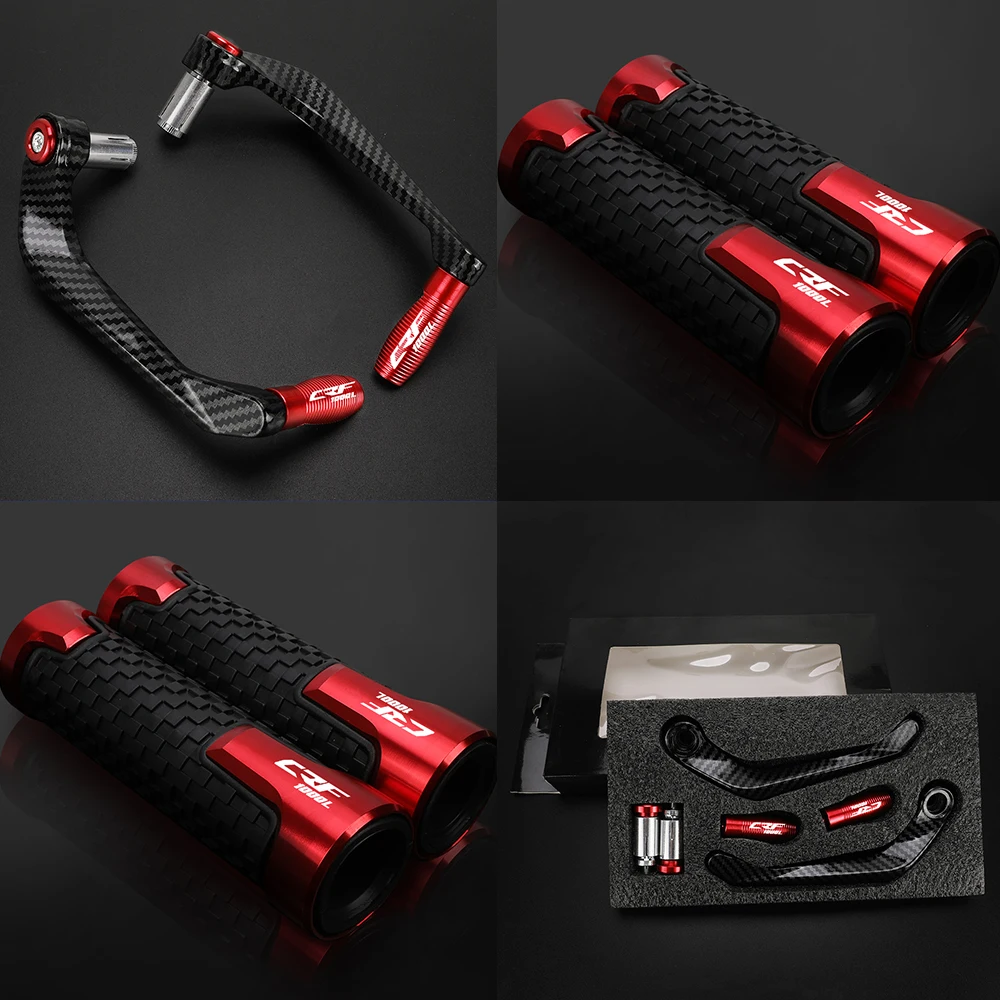 

78'' 22MM Motorcycle Brake Clutch Levers Guard Protector Hand Handlebar Grips For HONDA CRF1000L CRF 1000L 2015-2023 2016 2017