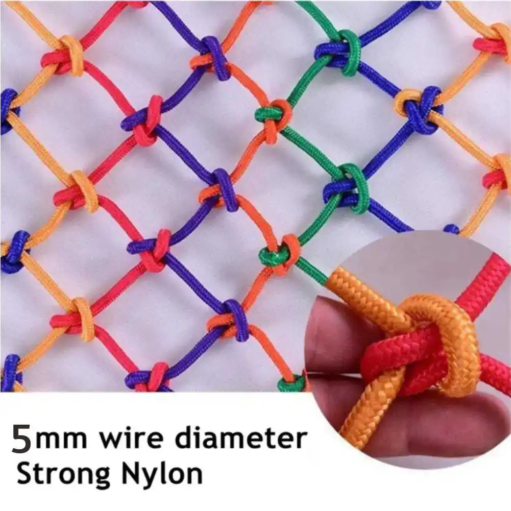 Nylon Rope Net Child Safety Net Stair Balcony Railing Anti Fall Playground Guardrail Garden Patio Fence Protection Kids Pet Net