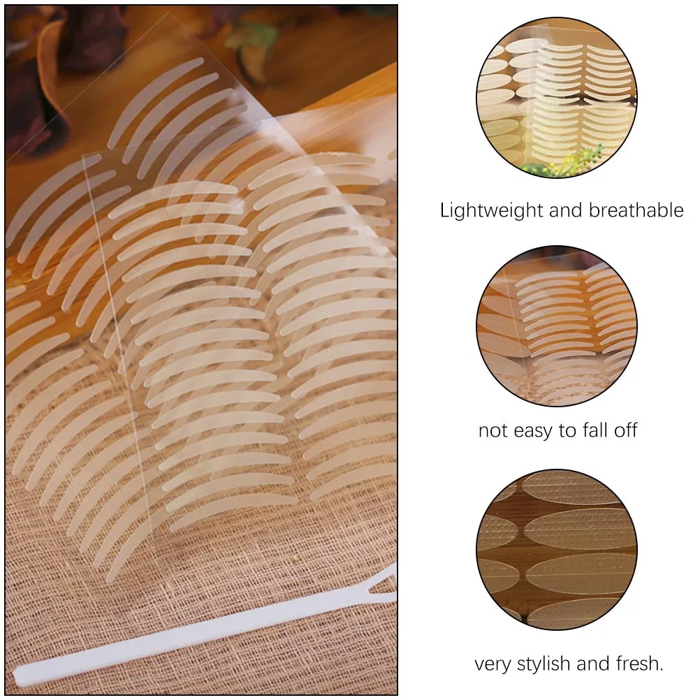 

2 Sets Double Eyelid Tape Premium PE Invisible Eye Sticker Natural Patch Adhesive Waterproof Sweat Proof Long Lasting Stylish