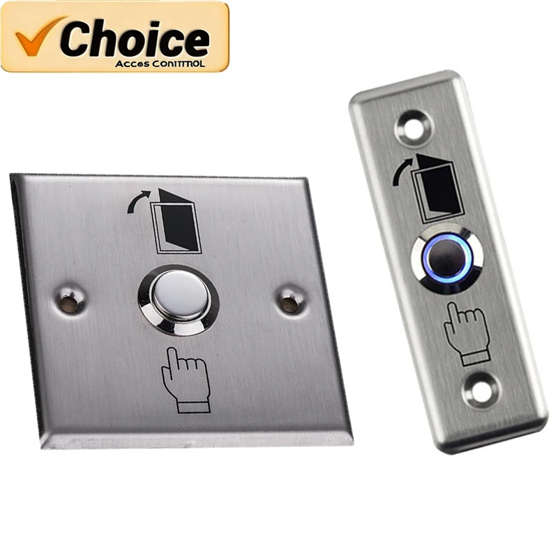 

IP65 Waterproof Stainless Steel Exit Button - LED Backlit Door Release Switch with Access Control & Alarm System Integration