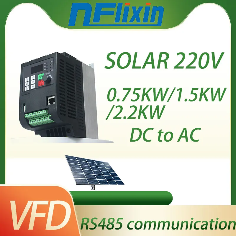 Solar Frequency converter 1.5kw-7.5kw 220v 10HP Variable Frequency Drive Inverter AC inverter For Water Pump Motor speed control