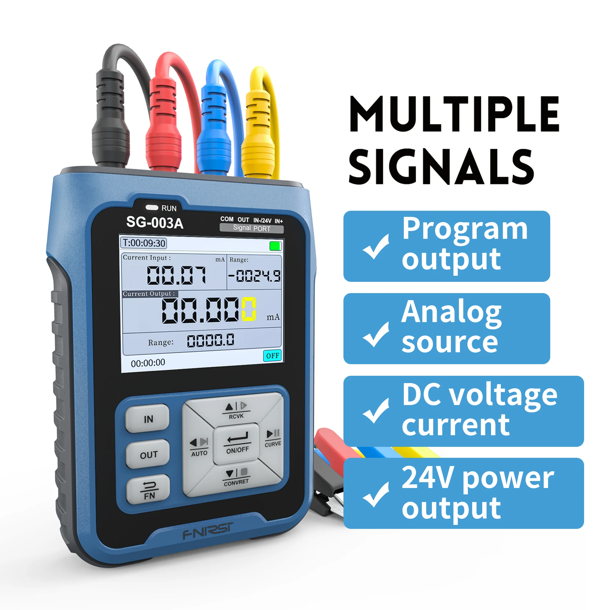 FNIRSI SG-003A 0-10V Adjustable Current Voltage Simulator 4-20mA Gerador de sinal Sources transmitter calibrator Transmitte