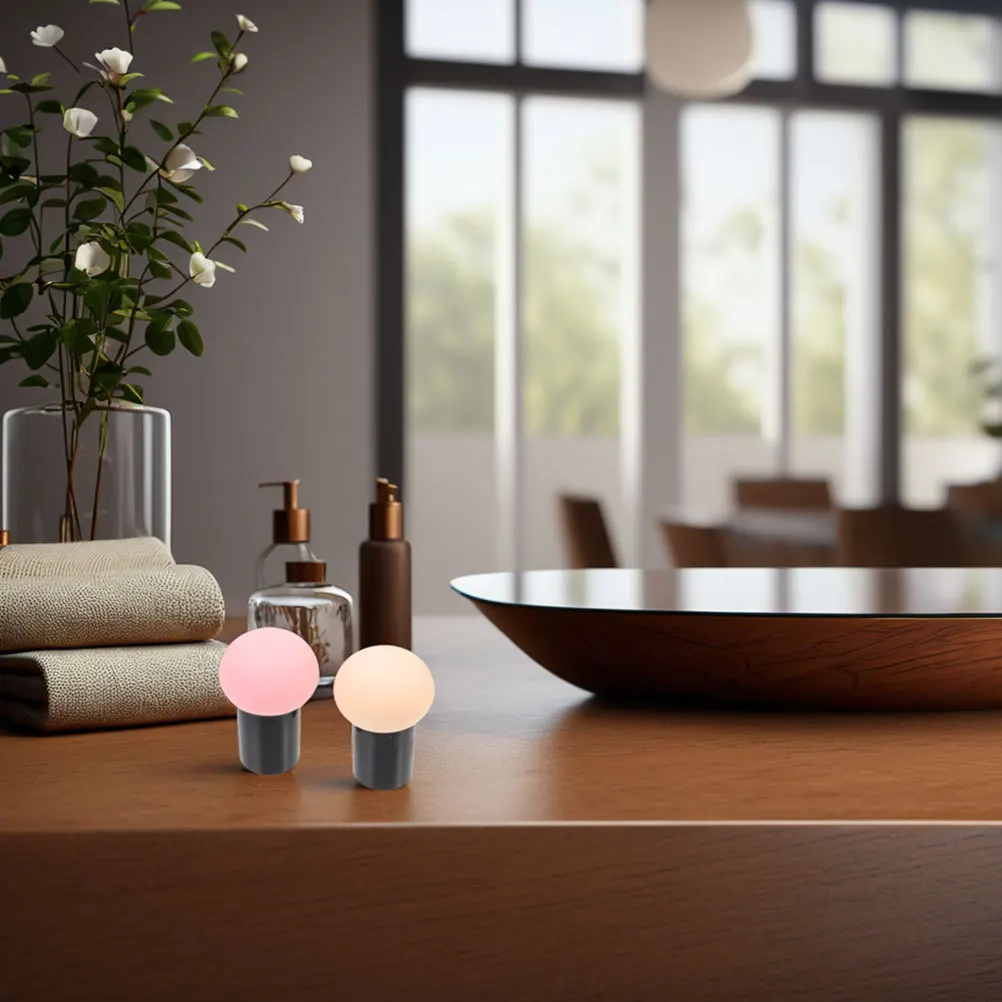 Set di 6 spugne per trucco con testa a fungo, a doppio uso, per fondotinta asciutto e bagnato, spugna morbida per ombretto, fard in crema liquida