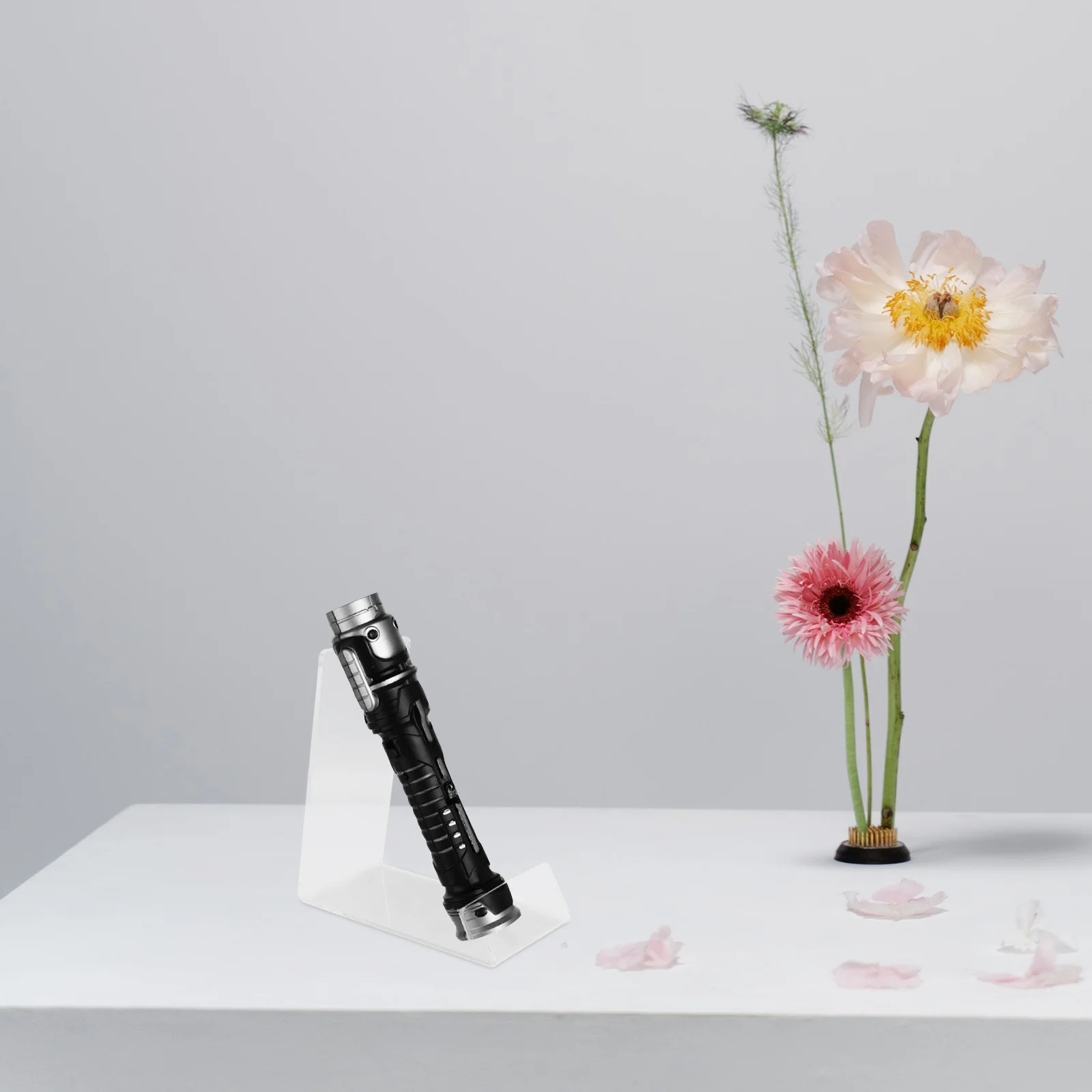 2 قطعة حامل سيف أكريليك عرض موقف منظم سطح المكتب مستقر المدمجة السيف رف عرض المنزل ملحق ديكور المنزل #3