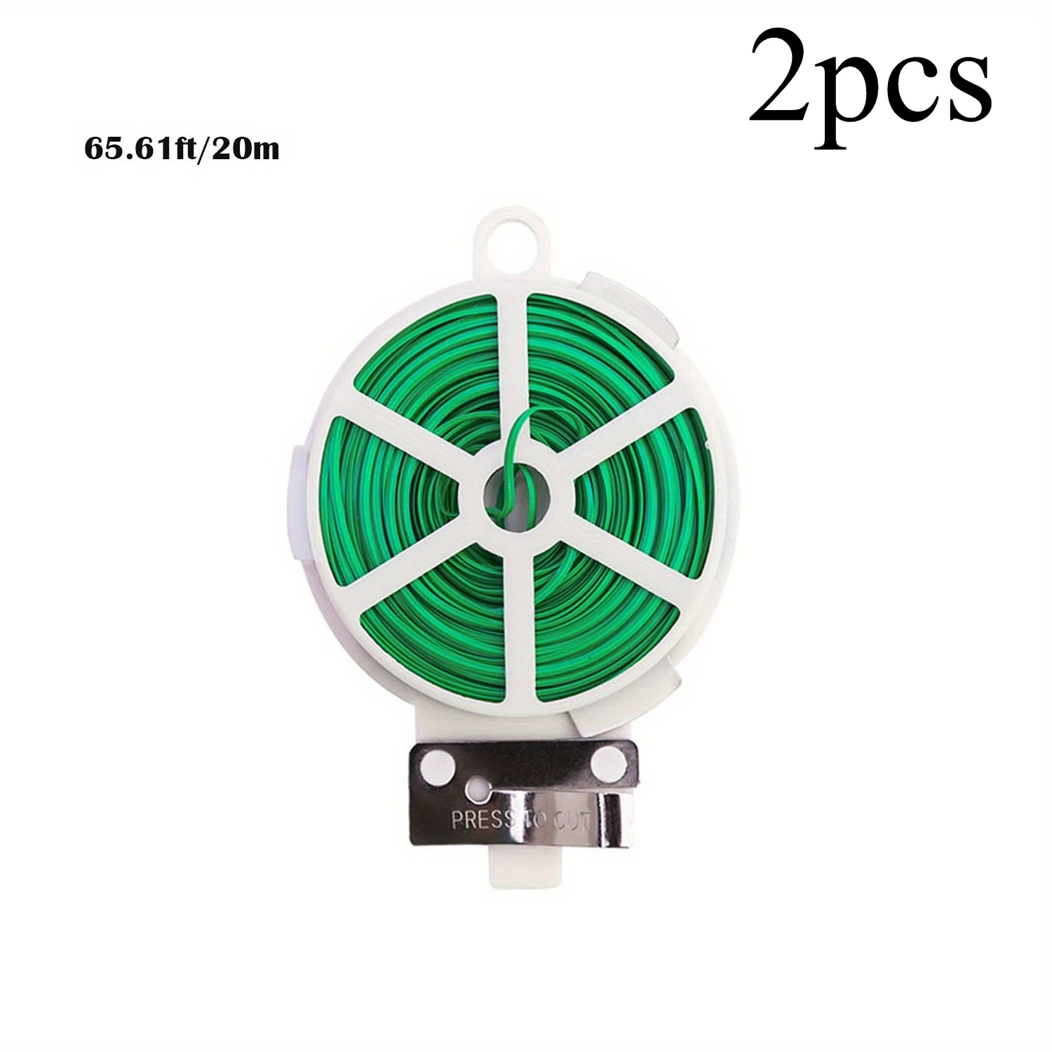 2pcs Twisted Belt, Green Garden Plant Tie With Cutting Machine For Gardening And Office Institutions, Family