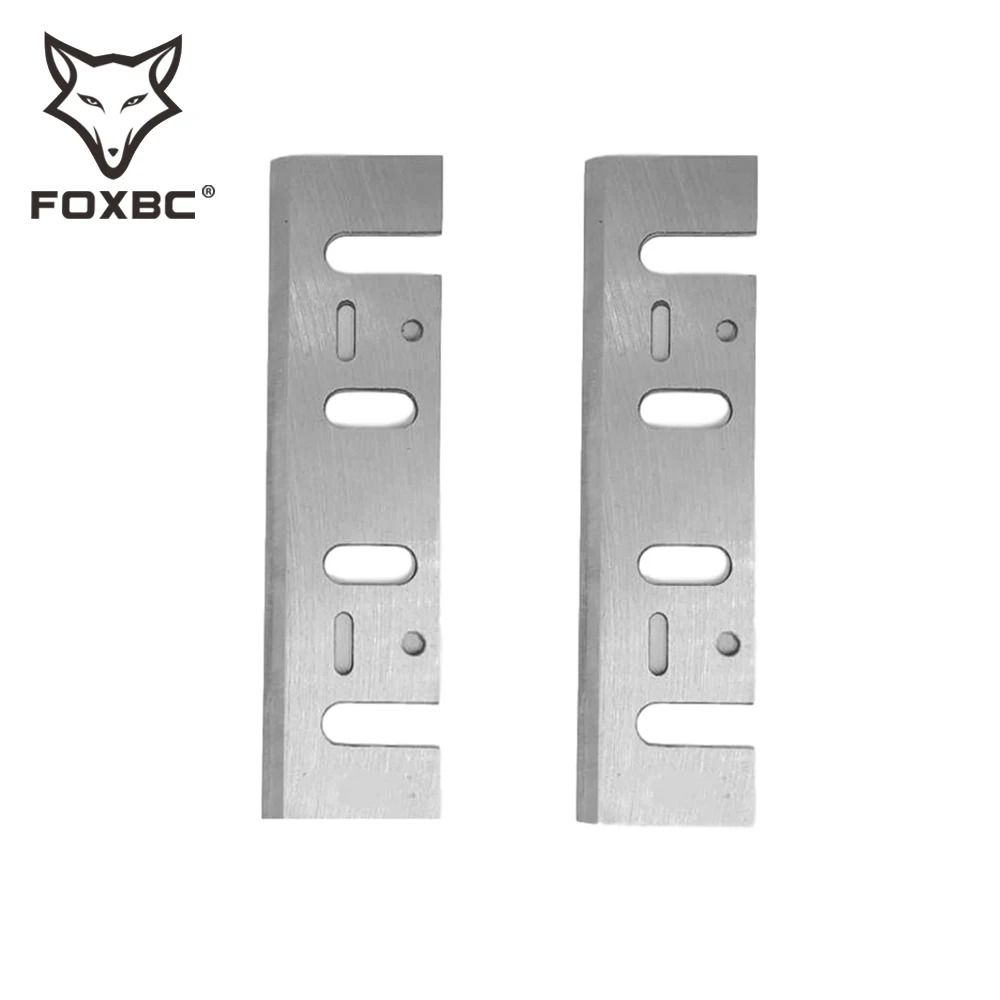 Lama per pialla FOXBC 110mm HSS per Makita 1911B 1912B 1002BA, Enkor, Interskol, Extol 8893403A, utensile elettrico per pialla 110x29x3mm 2 pezzi