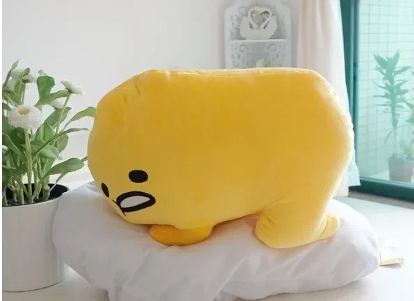 Nieuwe 40 cm Sanrio Gudetama Knuffels Kawaii Ei Anime Figuur Soft Gevulde Plushie Poppen Lui Ei Kussens Leuke Meisje verjaardagscadeautjes