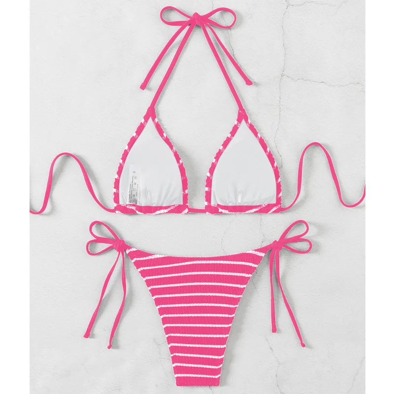 Bikinis brasileños con realce para mujer, traje de baño Sexy, conjunto de Bikini brasileño, ropa de playa y piscina