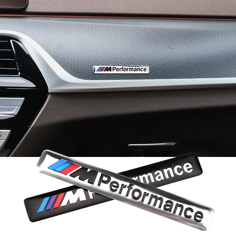 1PCS Car Decal Logo Badge Auto Accessories Sticker M Power Performance For BMW M 1 3 4 5 6 7 Series Z X M3 M5 M6 Mline Emblem