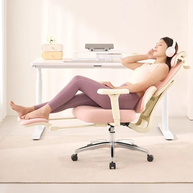 Factory Multi-functional New Ergonomic Chair Butt Chair Girls Bedroom Muse Chair Pink Computer Office E-sports Chair Level 3