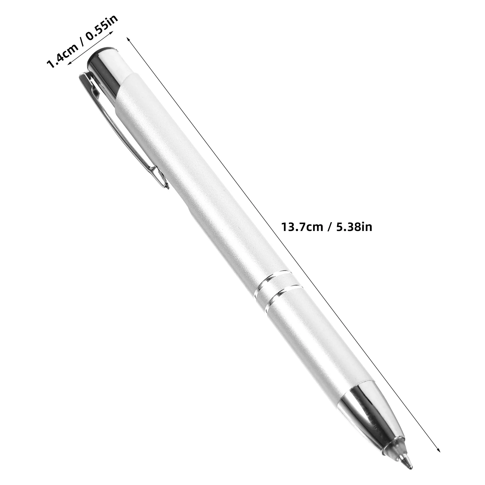 Lighted Ballpoint Pen Flashlight Pens Press with Stylus Tips for Nurses Iron Office Stationery Gift