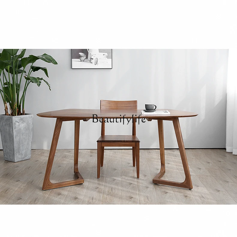 

North American black walnut desk solid wood light luxury new Chinese modern simplicity