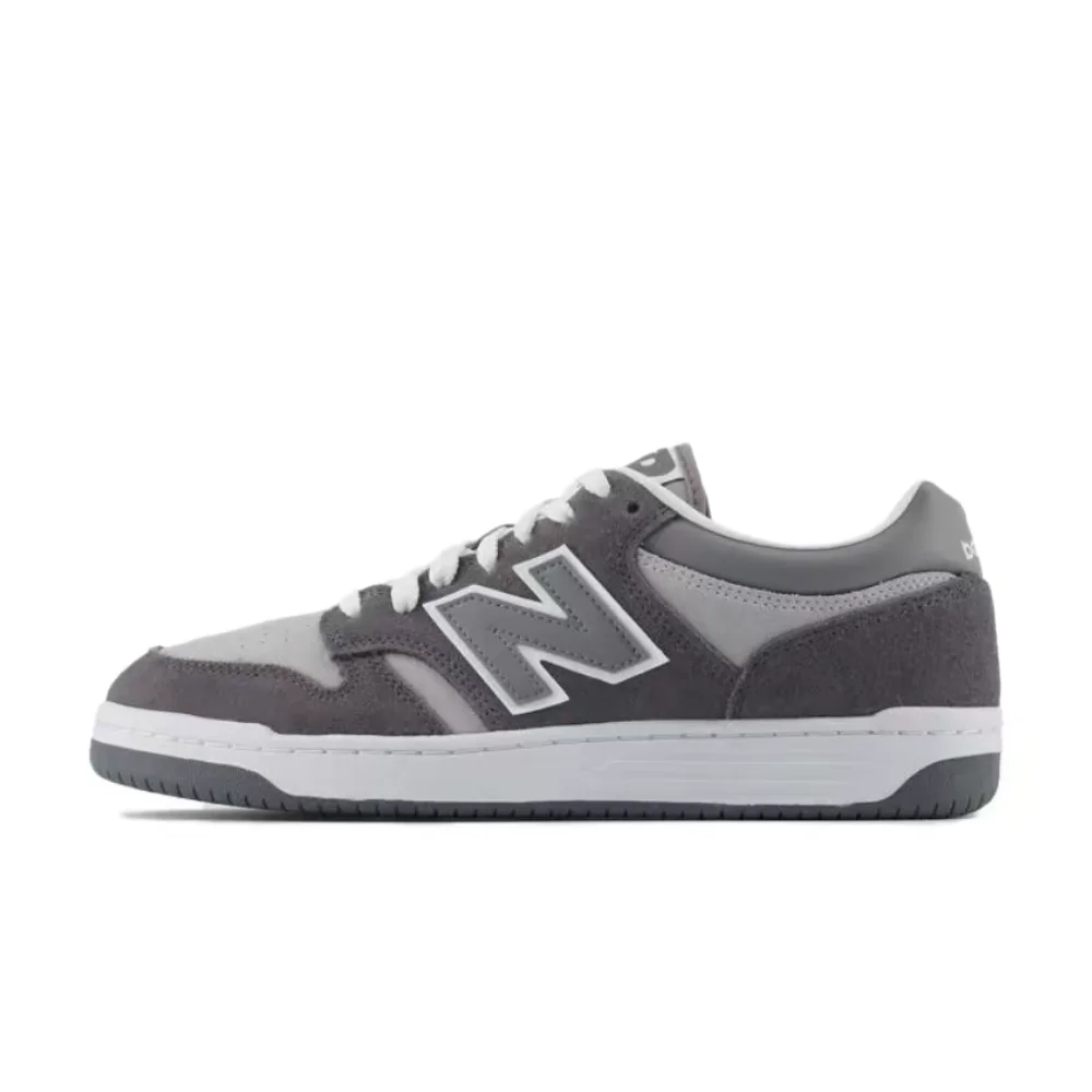 New Balance NB480 Unisex Low-Top Sneakers  Dark Gray, Comfortable Cushioning, Non-Slip, Durable & Lightweight BB480LEC