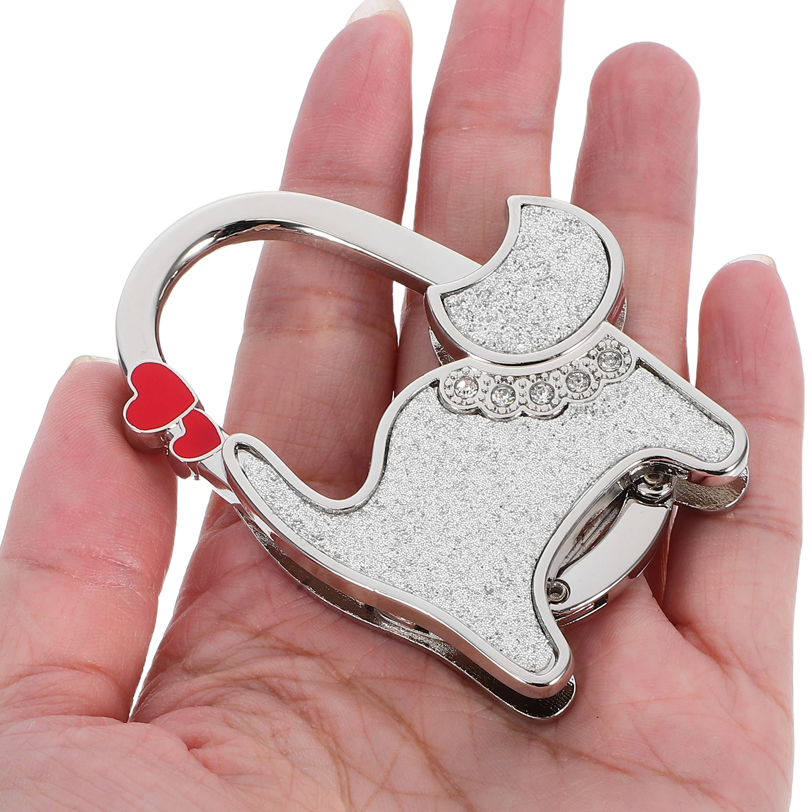 

Cat Hook Desk Bag Holder Folding Handbag Table Foldable Purse Hanger for Cartoon Wallet