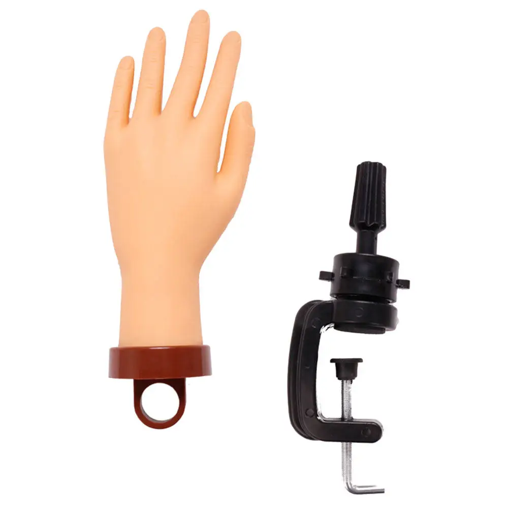 Flexible Nail Practice Hand Premium Manicure Hand Ideal for Training Reusable Nail Art Practice Accessory Manicure Model