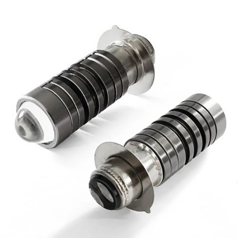 Moto Accessories 12V LED Motorcycle Light Dual Color H4 P15D Headlight Bulbs 3000K/6000K Auxiliary Spotlight Lamp