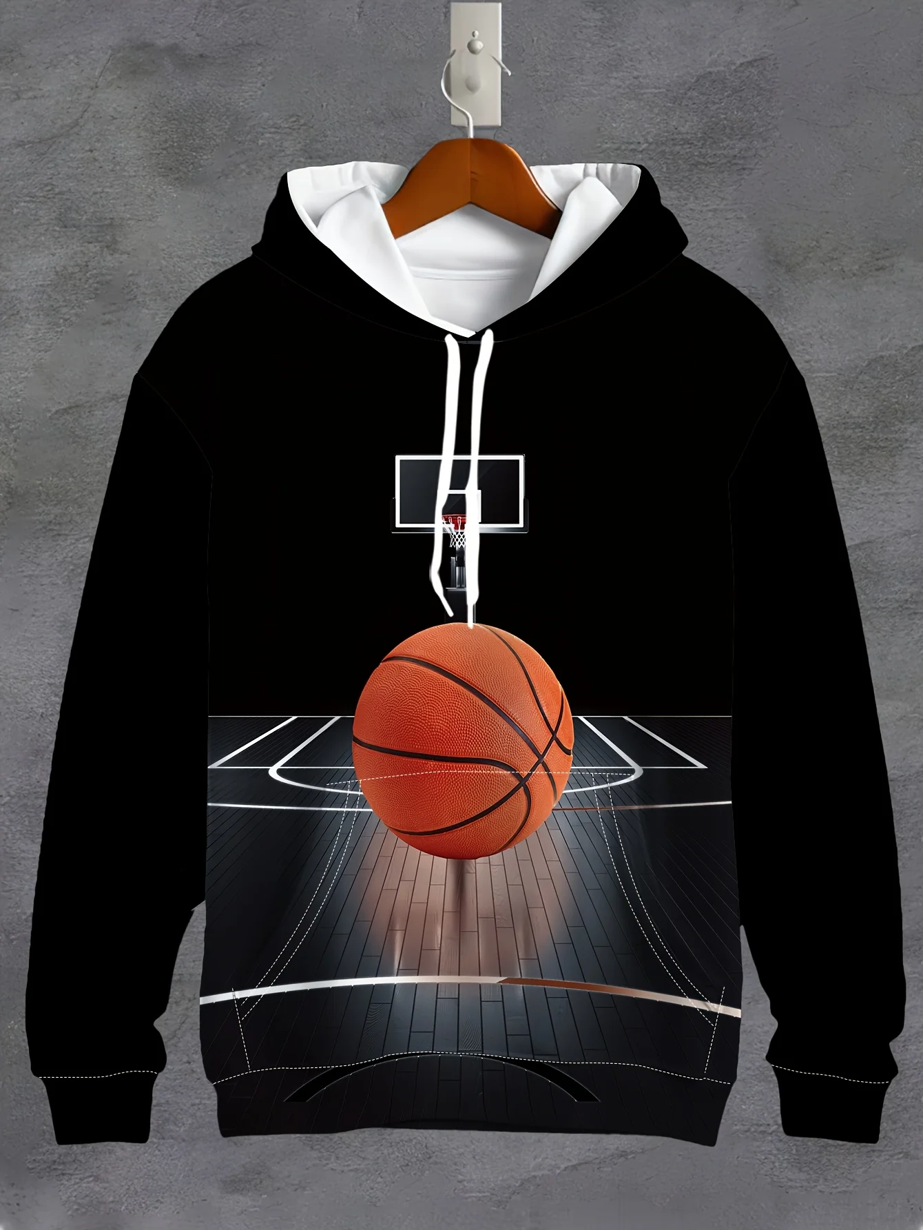 

Fashion Men's 3D Football Pattern Printed Hoodie Autumn Winter Retro Street Men's Pullover Outdoor Sweatshirt Men's Clothing