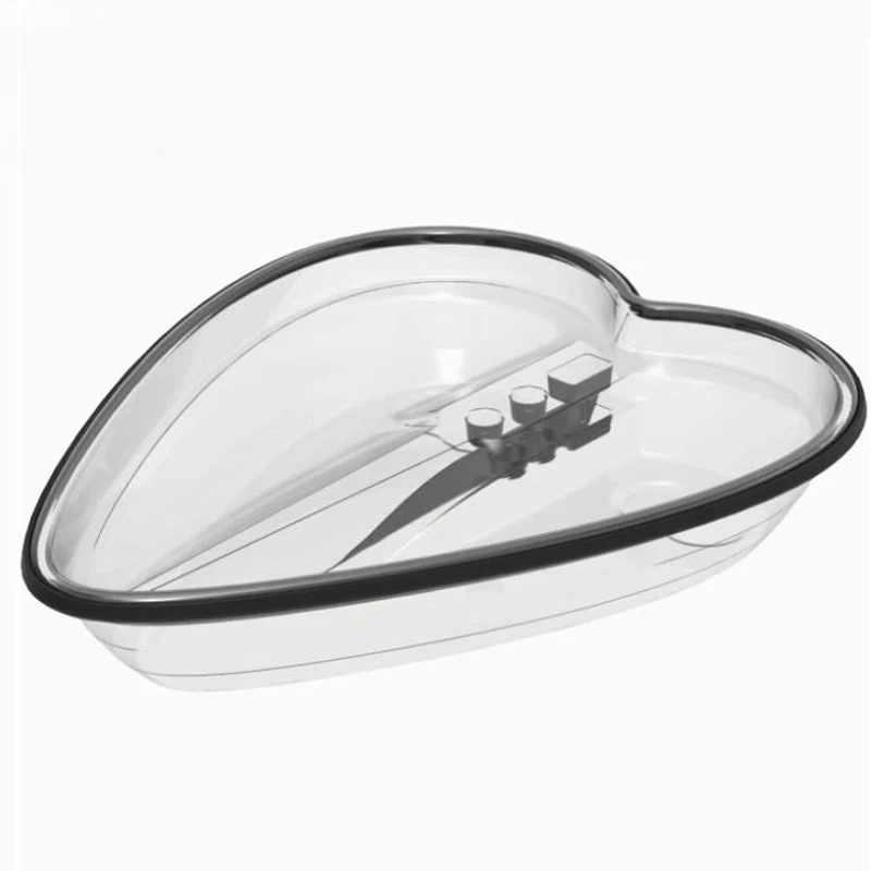 Transparent heart sightseeing inflatable boat rubber boat canoe crystal glass canoe outdoor sports
