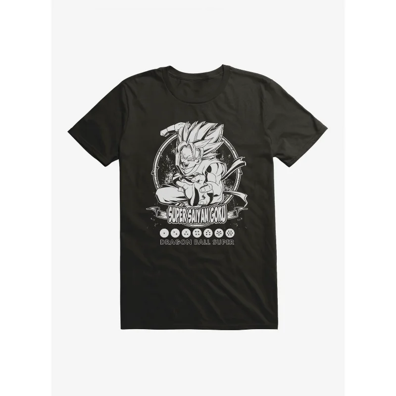 

Dragon Ball Super Super Saiyan Goku Fight футболка мужская модная тенденция уличная с коротким рукавом женский летний топ с круглым вырезом