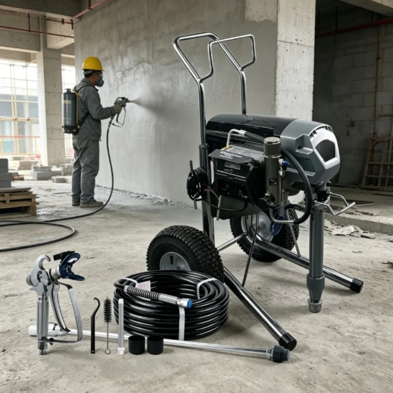 Portable Single Phase Polyurethane Foam Sprayer For Small Pipeline Tank House Wall Roof Insulation Coating Jobs