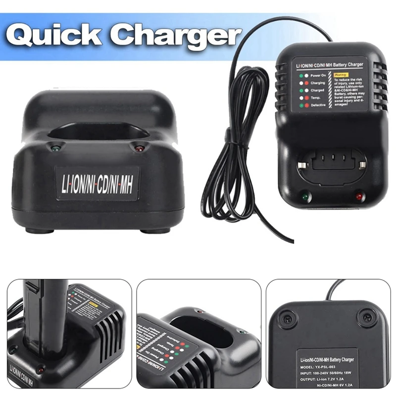 6V 7.2V Li- Battery Charger Ni-MH Ni-CD Battery Charger For Paslode 404717 B20544E BCPAS-404717 902654(EU Plug)