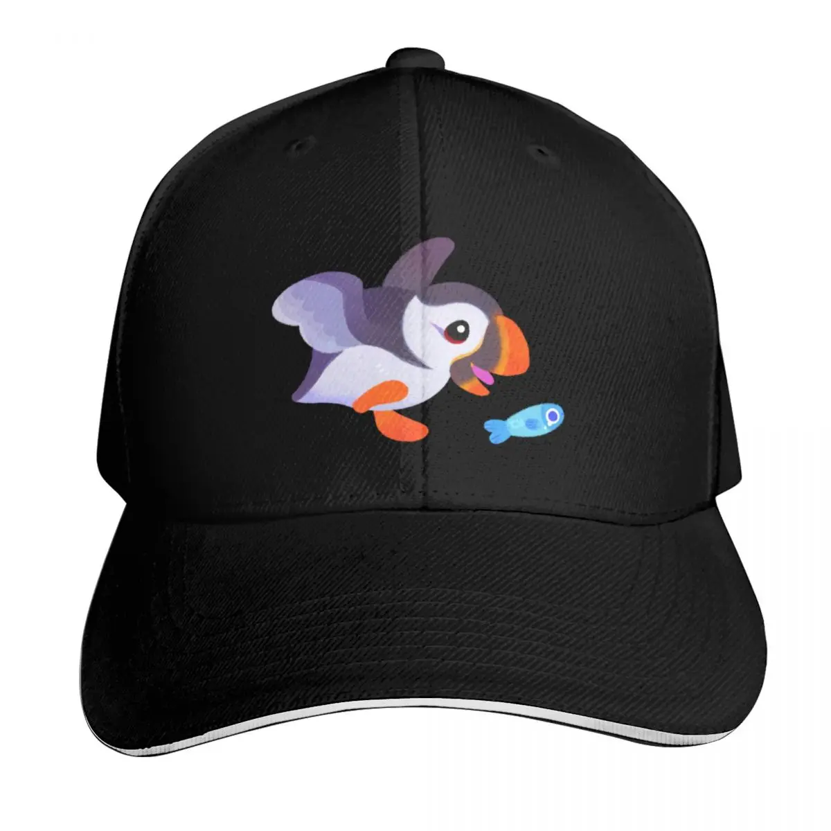 Happy puffin - yellow Baseball Cap Unisex for Men Women Outdoor Golf Running Hiking Summer Beach Travel