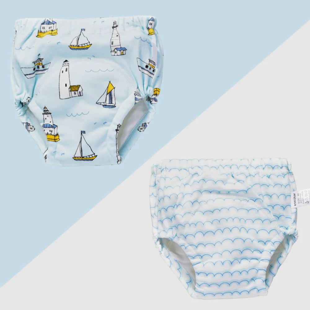 Insel Baby Trainings hose wieder verwendbare Baumwoll tuch Baby Windeln wasch bar Kleinkinder Kinder Unterwäsche Windel wechseln 2 teile/schachtel