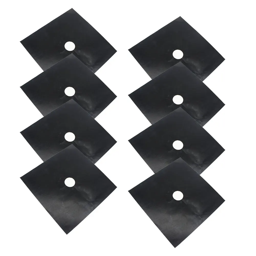 

4/6/8pcs Gas Stove Protector Cooker Cover Liner Clean Mat Pad Reusable Oil-proof Gas Stove Stovetop Protector Cookware Accessori