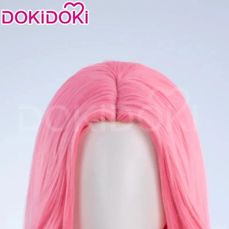 В НАЛИЧИИ Mizi Hyuna Dyeing Wig Аниме Косплей Парик DokiDoki Женский 80 см Длинный Вьющийся Парик Градиентный Мизи Косплей Реквизит Майк FreeWig Cap
