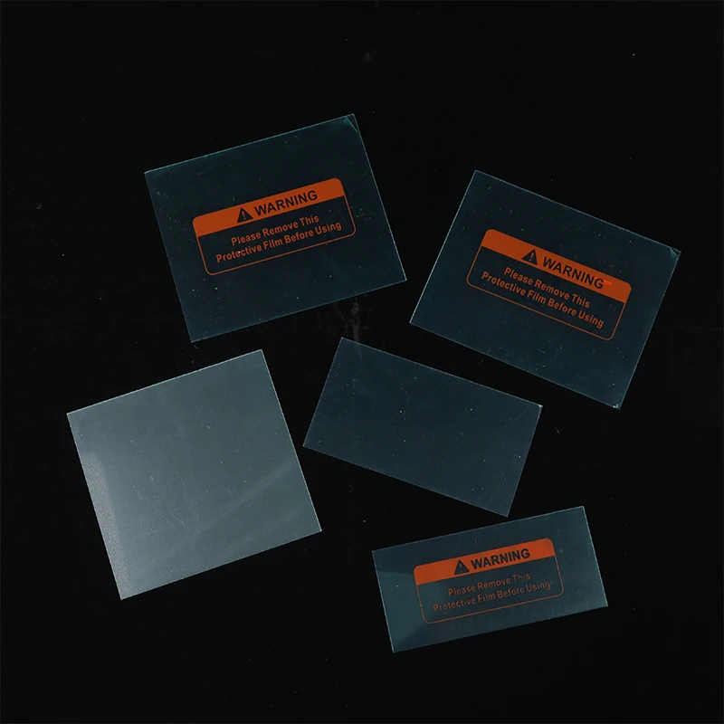 Auto Escurecimento Máscara De Soldagem, Placa De Proteção De Plástico, Tampa Do PC, Substituição Do Filtro De Vidro, 5Pcs por Conjunto
