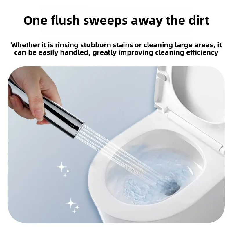 Boost Pressure Toilet Bidet Sprayer Low Water Pressure Compatible Handheld Bathroom Cleaning Gun with Shut Off