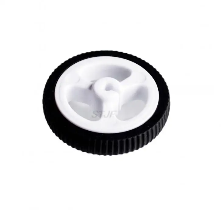 10 teile/los D-loch Gummi Rad Geeignet für N20 Motor D Welle Reifen Auto Roboter DIY Spielzeug Teile