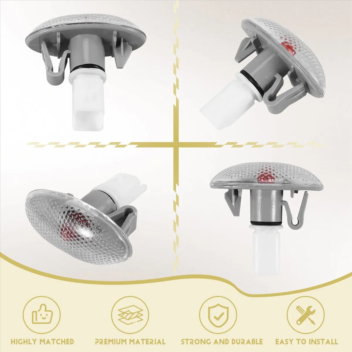 

Для Peugeot 206 407 607 сигнальная боковая габаритная лампа повторителя основная в автомобильном освещении