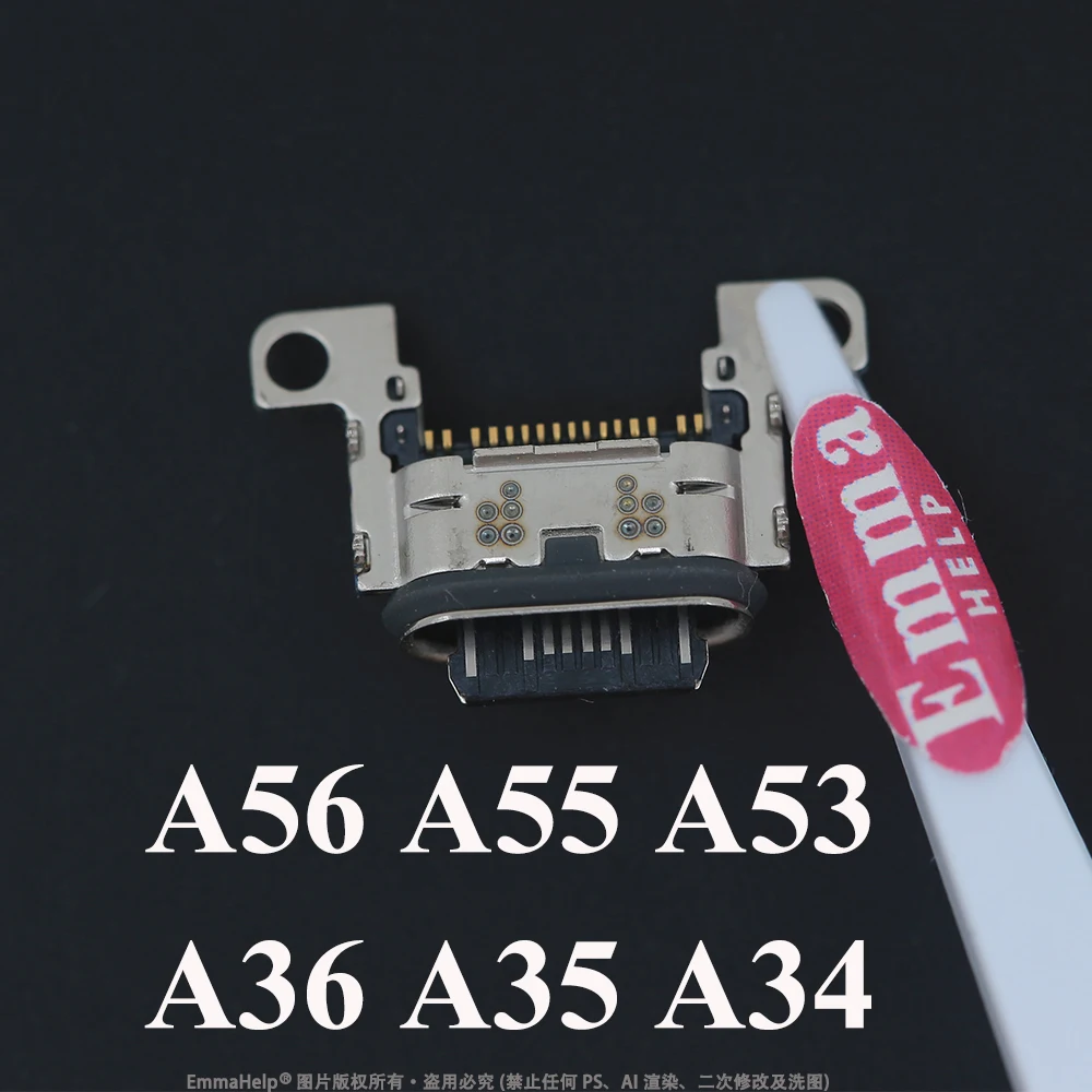 10Pcs Original Charging Port Connector for Samsung A15 A05S A25 A35 A55 A13 A04S A14 A23 A33 A24 A34 A54 A53 USB Charger Pin Plu