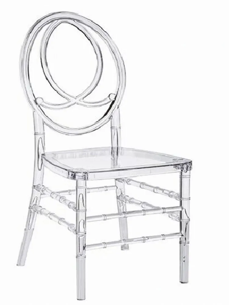 Acrylic Transparent Chair Wedding Chair Detachable Chiavari Outdoor Wedding Moment Party Gathering in Hotel House or Church