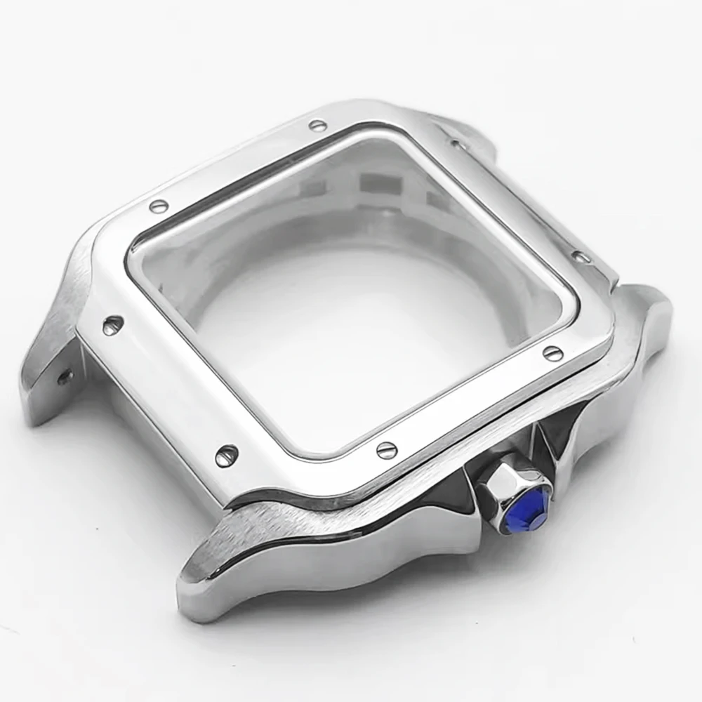 

Новый корпус NH35, комплект квадратного корпуса 38 мм, сапфир, 4-цветный циферблат, подходит для механизма NH35/NH36, водонепроницаемый