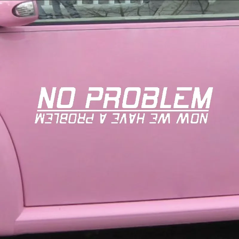 No problem, personalized letter design, styling, car windows, bumpers, motorcycle accessories, decorative vinyl car stickers