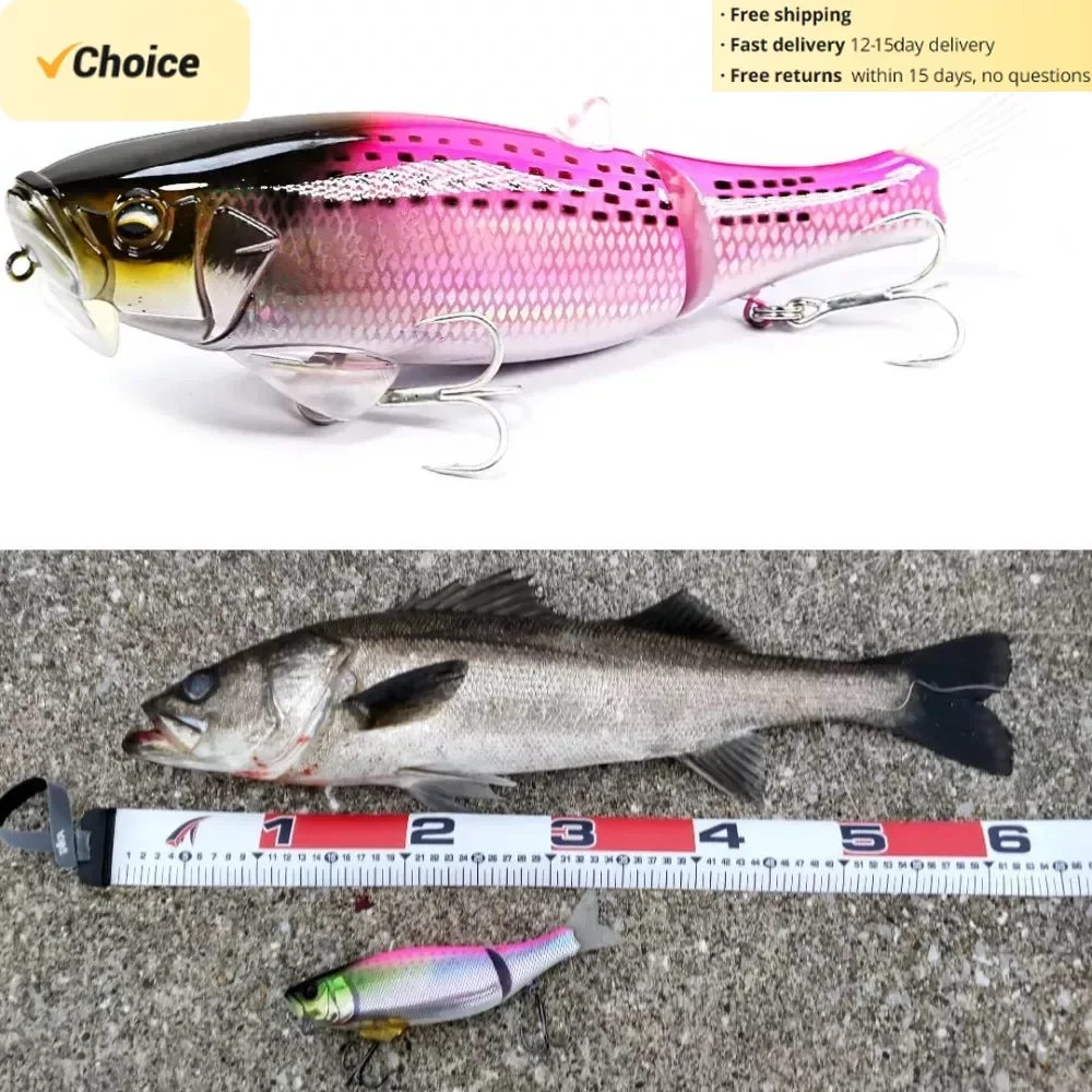 TSUYOKI Swimbait 2024 Fishing Lure Jointed Bait Glide Bait Swimbaits Floating Big Game Pencil Trolling Lure Dowzone 220 Lure