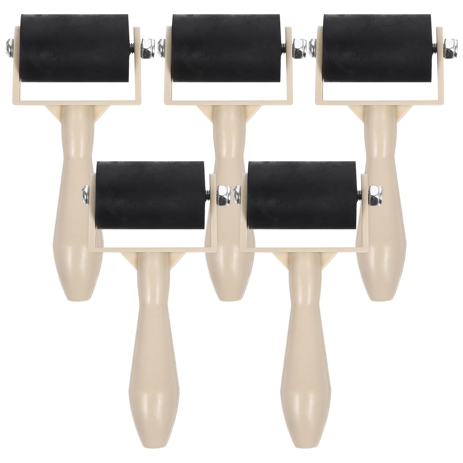 5 قطعة أداة الحرف اليدوية الأسطوانة الطباعة للطباعة السلسة ختم الغراء نشر الأسطوانة البلاستيكية Diy بها بنفسك مشروع الحرفية #3