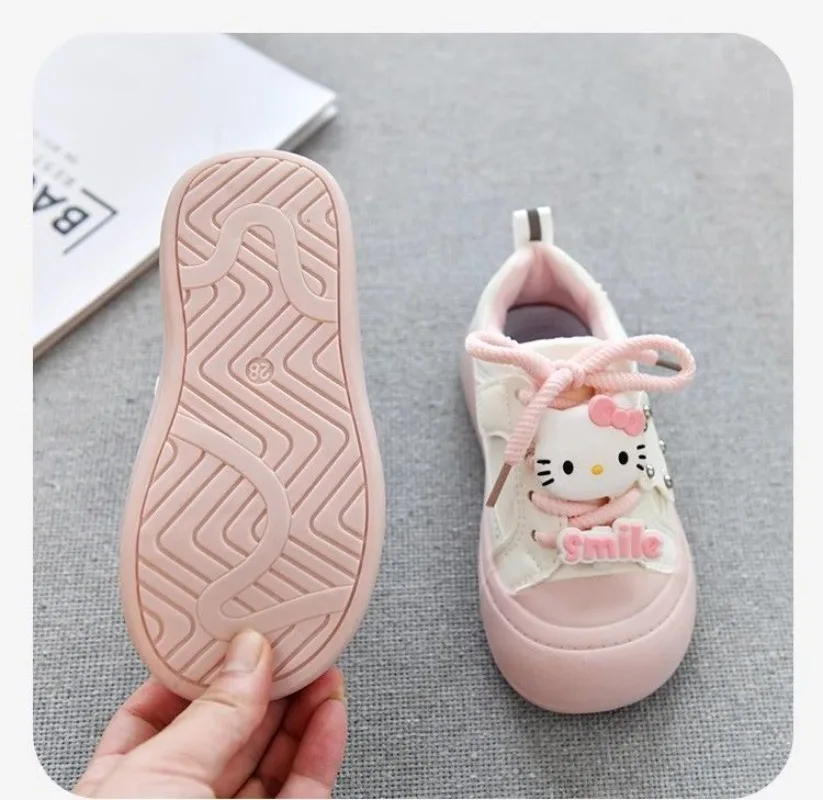 مرحبا كيتي أنيمي Kawaii سانريو Ins أحذية رياضية 2025 ربيع الخريف لطيف الأطفال أحذية رياضية كاجوال هدايا جميلة للأطفال