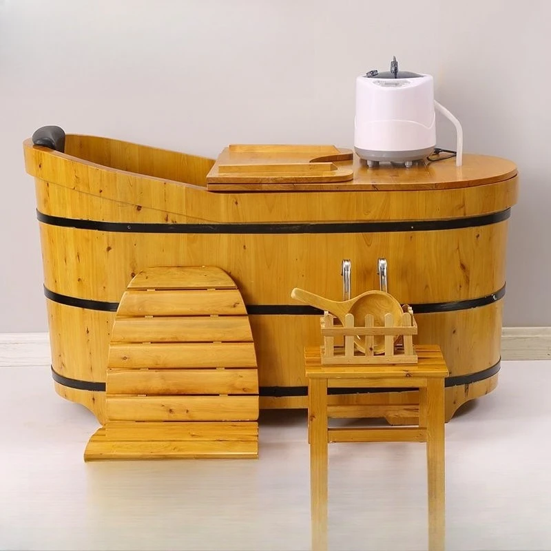 

Bath bucket Wooden bath tub, household adult bucket Wooden