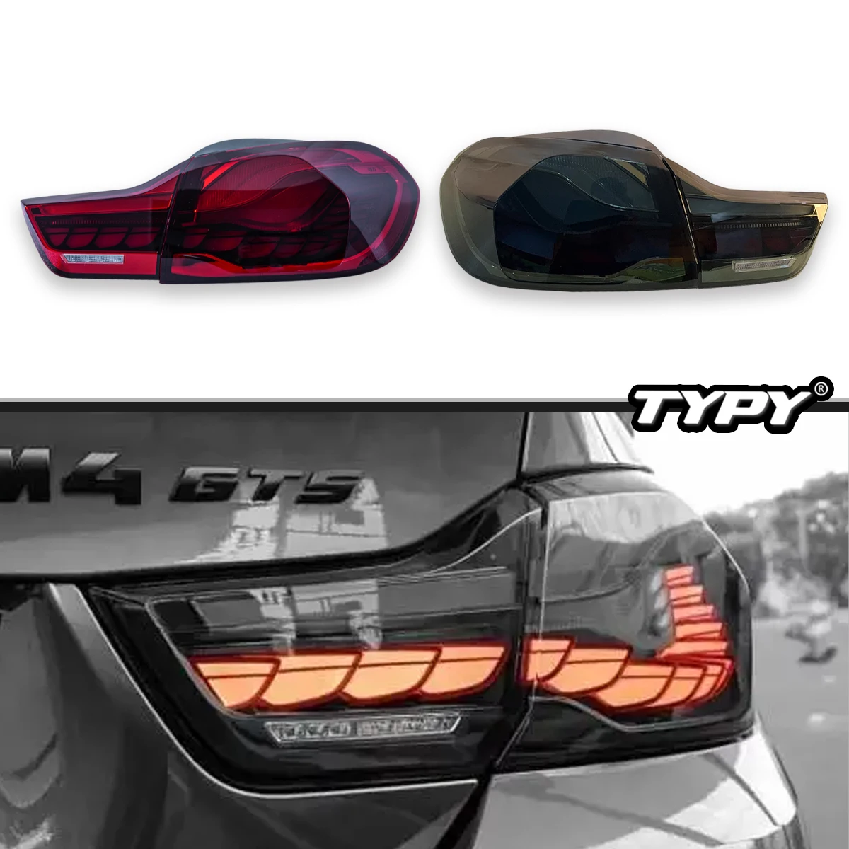 

TYPY Car Lights For BMW M4 4 Series F32 F82 GTS Taillights F36 LED Tail Lamp 2013-2019 DRL Dynamic Sequential Car Accessories