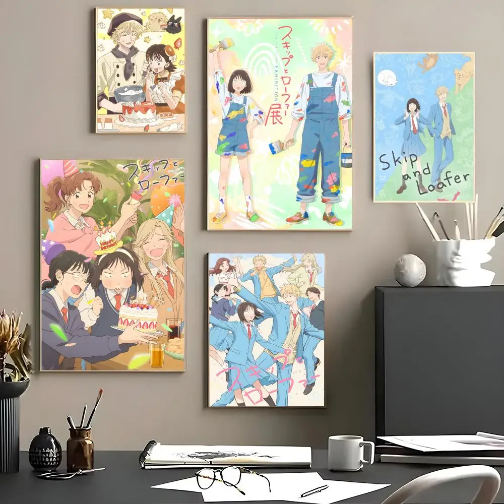 Anime - S-Skips and Loafers Poster Canvas Wall Art Poster for Bedroom Living Room Home Decoration