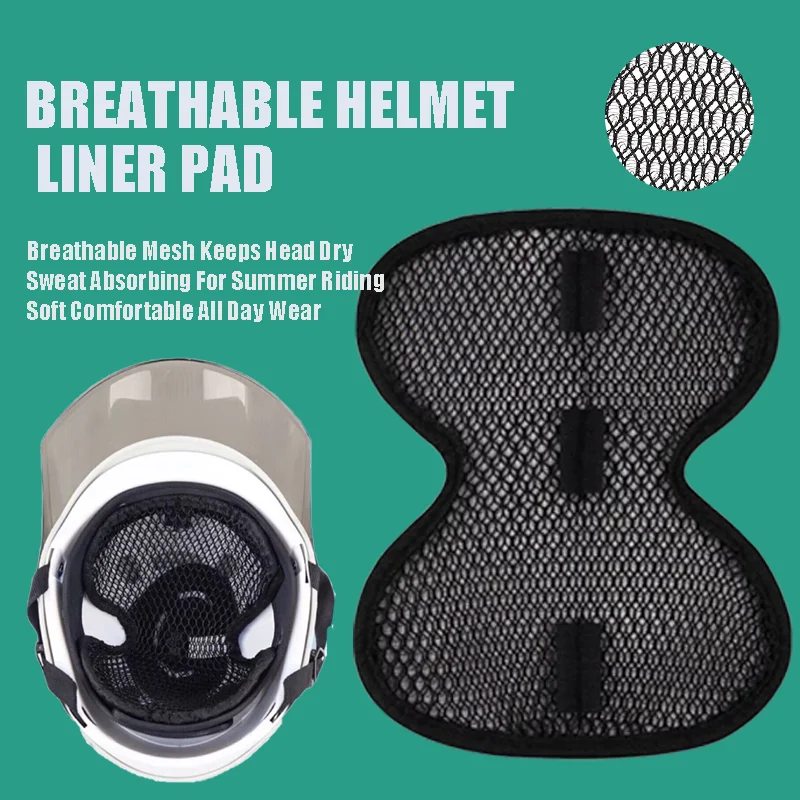 

Comfort Mesh Helmet Inner Cushion Breathable Heat Isolation Liner Pad Sweat Wicking Wear Resistant Portable Accessory Motorcycle