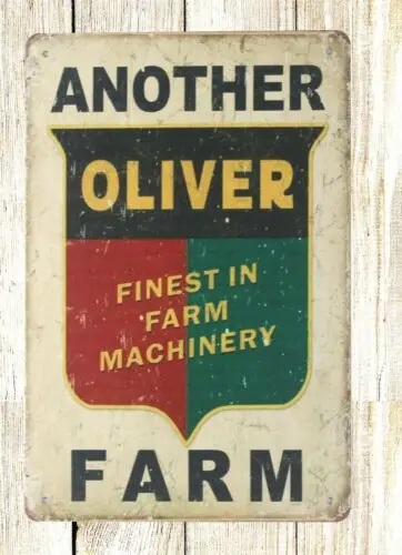 another oliver farm machinery tin metal sign house decor interiors