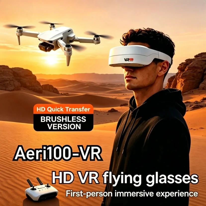 Original Aeri100VR GPS Drone 8K HD 5G WIFI FPV Screen Remote VR Glasses Optical Flow Professional Outdoor Aerial Quadcopter